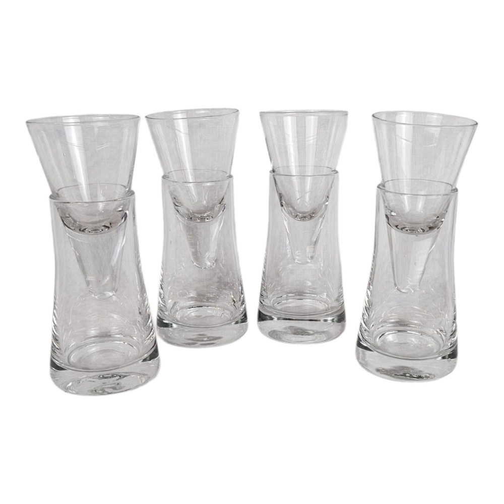 Clear Glass Shot Glass Set Vodka Barware​​​​